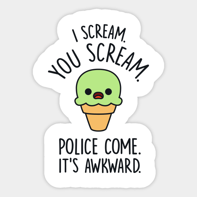 I Scream Sticker by redbarron